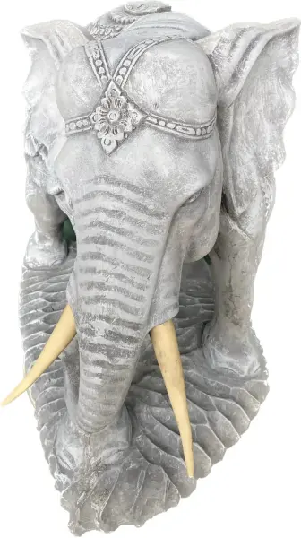 Artikelbild 6 des Artikels “Avan - Elefant mit Decke, Blick rechts, 63 cm L | Steinguss “